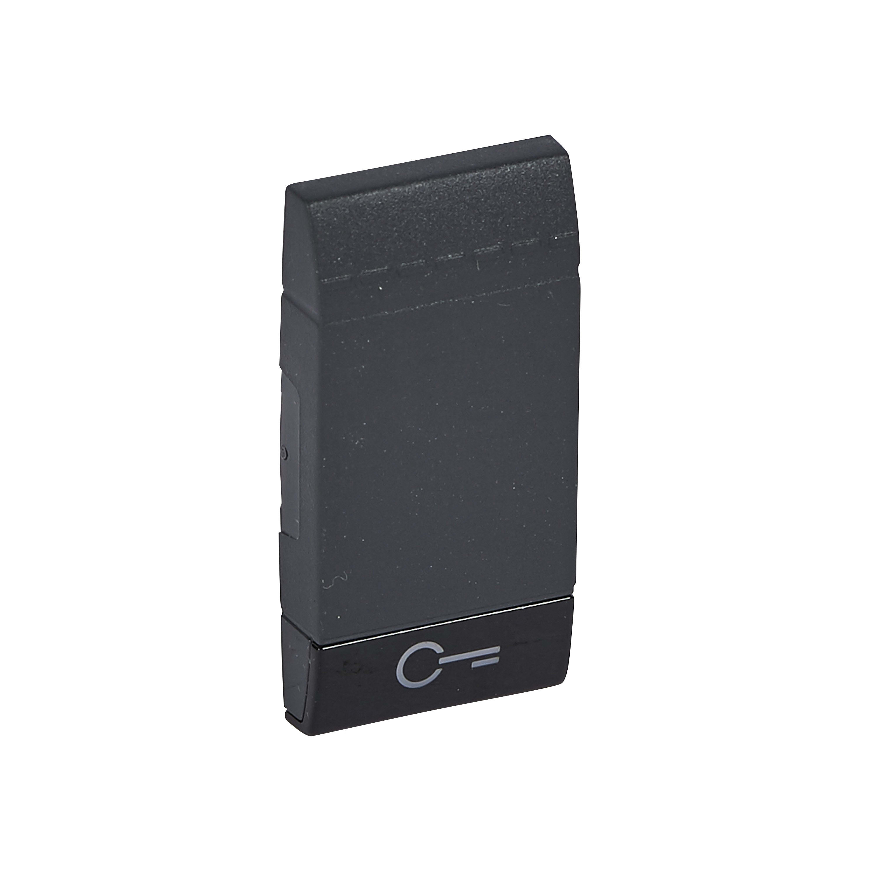 Bticino - Manette Livinglight symbole clé 1 module - anthracite