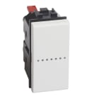 Bticino - Poussoir Livinglight contact NO 10A 250V~ à bornes automatiques -Blanc 1 module