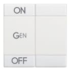 Bticino - Manette Livinglight symbole ON , OFF et GEN 2 modules - blanc
