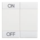 Bticino - Manette Livinglight symbole ON et OFF 2 modules - blanc