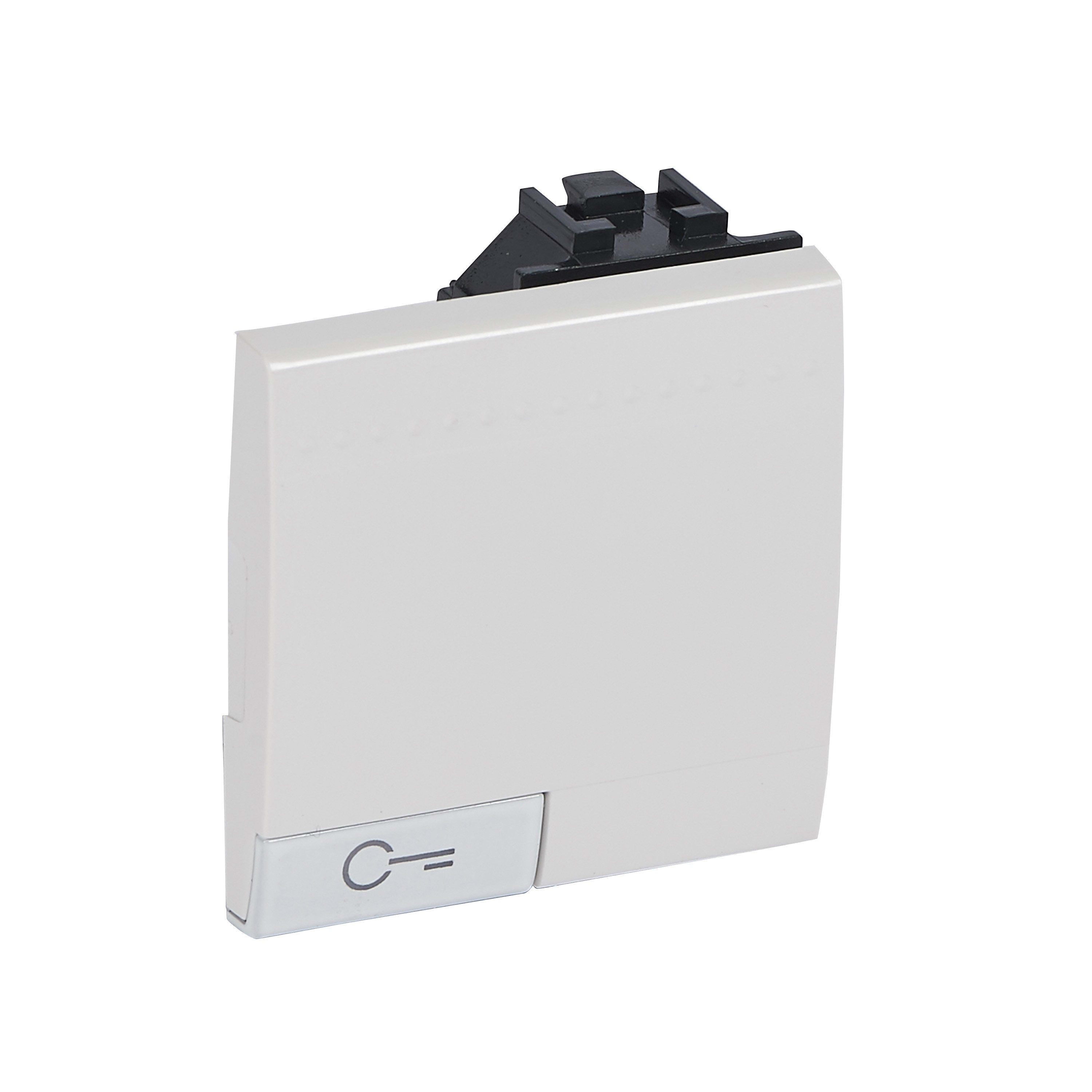 Bticino - Manette Livinglight symbole clé 2 modules - blanc