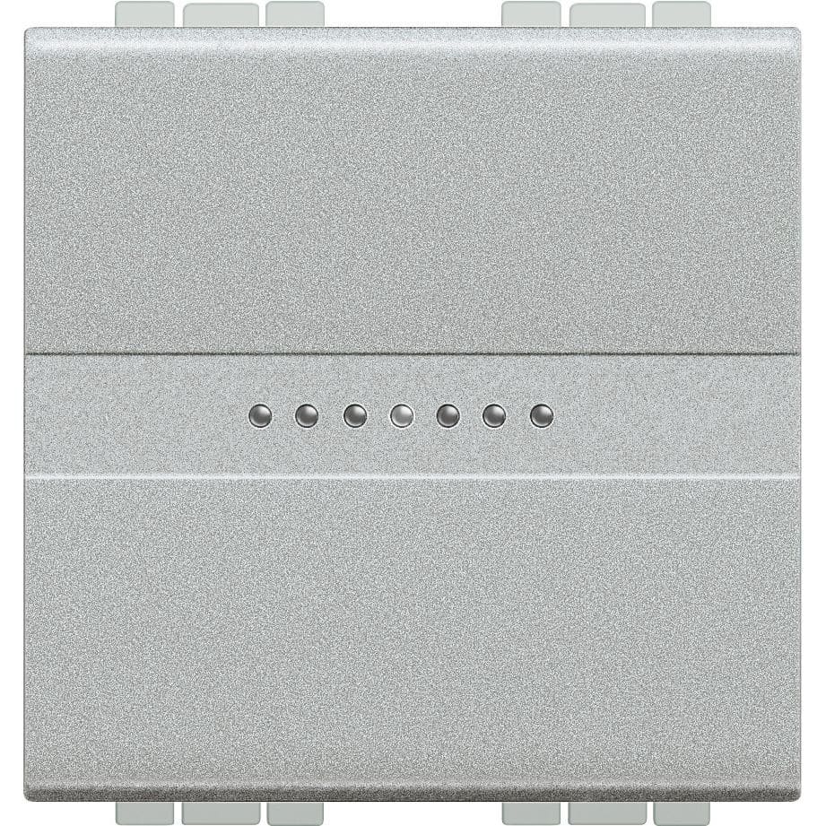 Bticino - Poussoir Livinglight contact NO 10A 250V~ à bornes automatiques - Tech 2 modules