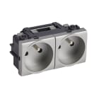 Bticino - Prise de courant précâblée Livinglight 2x2P+T 16A 250V~ à bornes auto - Tech