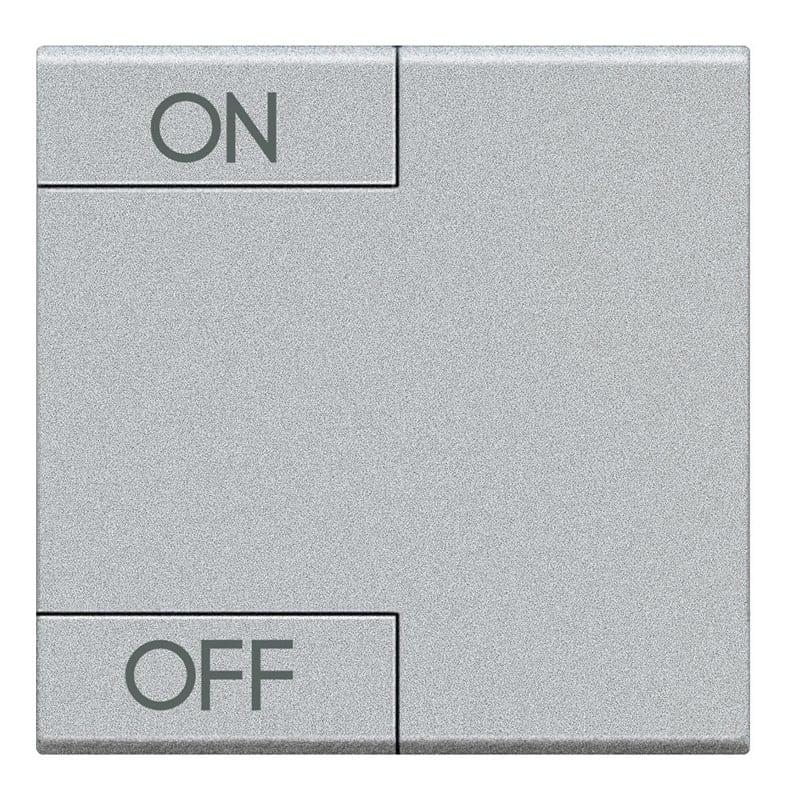 Bticino - Manette Livinglight symbole ON et OFF 2 modules - Tech