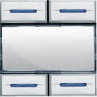 Bticino - Commande KNX Axolute - 4 touches / 4 appuis - Tech