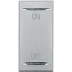 Bticino - Manette Axolute symbole ON et OFF 1 module - Alu