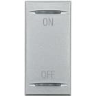 Bticino - Manette Axolute symbole ON et OFF 1 module - Alu