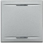 Bticino - Manette Axolute neutre type bascule 2 modules - Alu