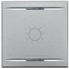 Bticino - Manette Axolute symbole lumière type bascule 2 modules - Alu