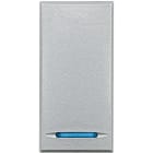 Bticino - Manette Axolute neutre type poussoir 1 module - Alu