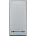 Bticino - Manette Axolute neutre type poussoir 1 module - Alu