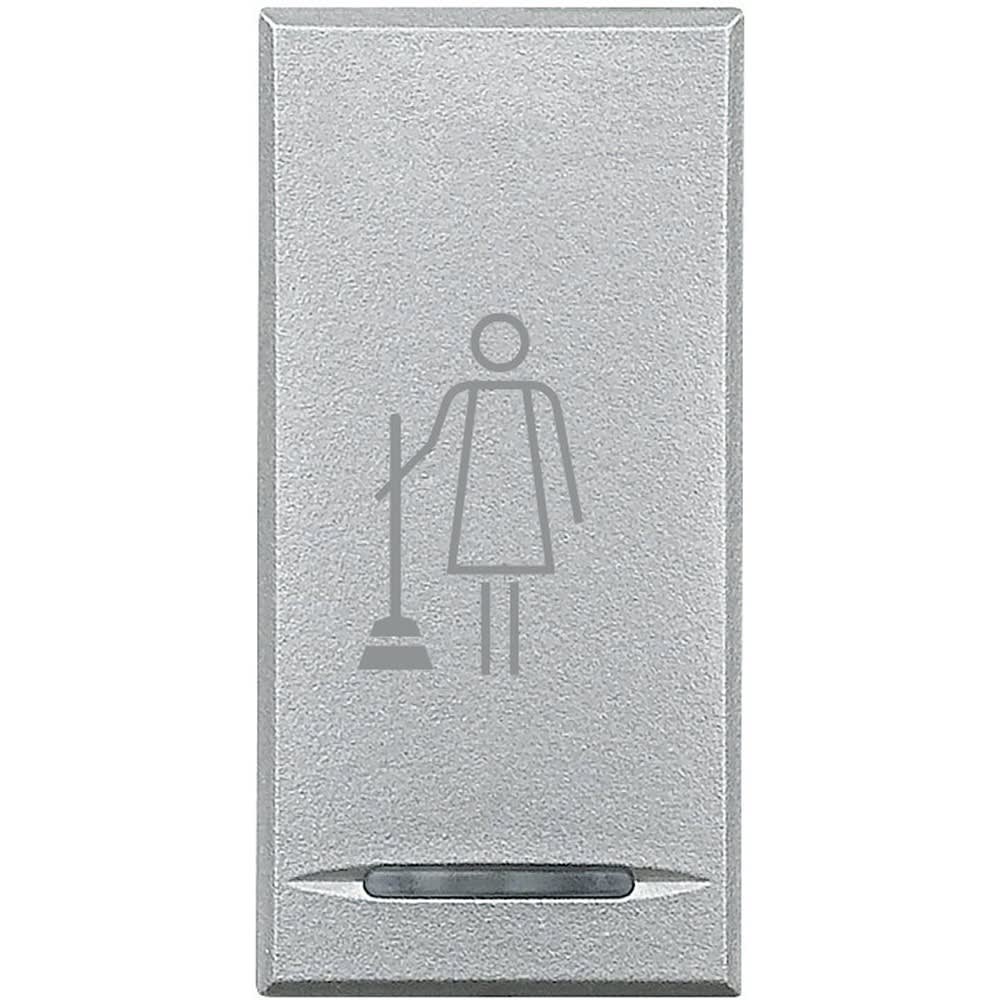 Bticino - Manette Axolute avec symbole Faire la Chambre 1 module - Alu