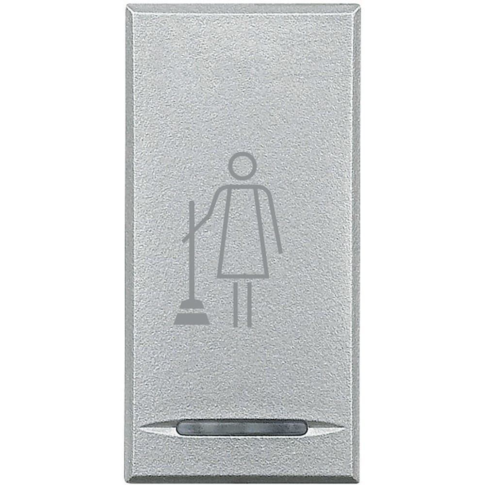 Bticino - Manette Axolute avec symbole Faire la Chambre 1 module - Alu