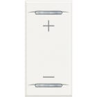 Bticino - Manette Axolute symbole + et - type bascule 1 module - White