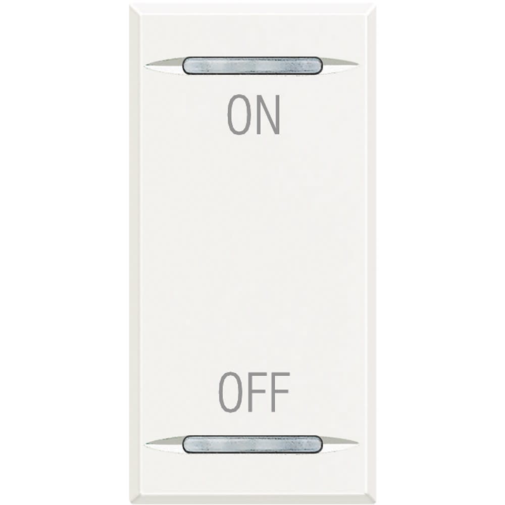 Bticino - Manette Axolute symbole ON et OFF 1 module - White