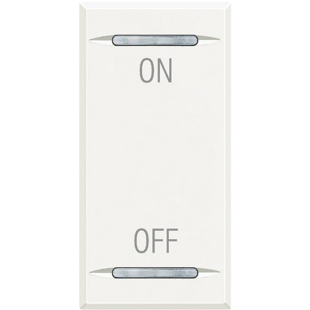 Bticino - Manette Axolute symbole ON et OFF 1 module - White