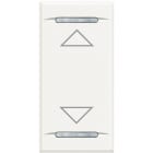 Bticino - Manette Axolute symbole montée et descente 1 module - White