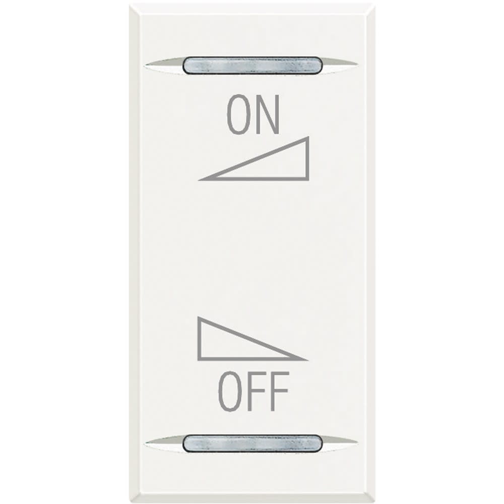 Bticino - Manette Axolute BUS marquage variation ON/OFF 1 module - White
