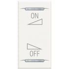 Bticino - Manette Axolute BUS marquage variation ON/OFF 1 module - White