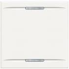 Bticino - Manette Axolute neutre type bascule 2 modules - White
