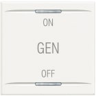 Bticino - Manette Axolute symbole ON , OFF et GEN 2 modules - White