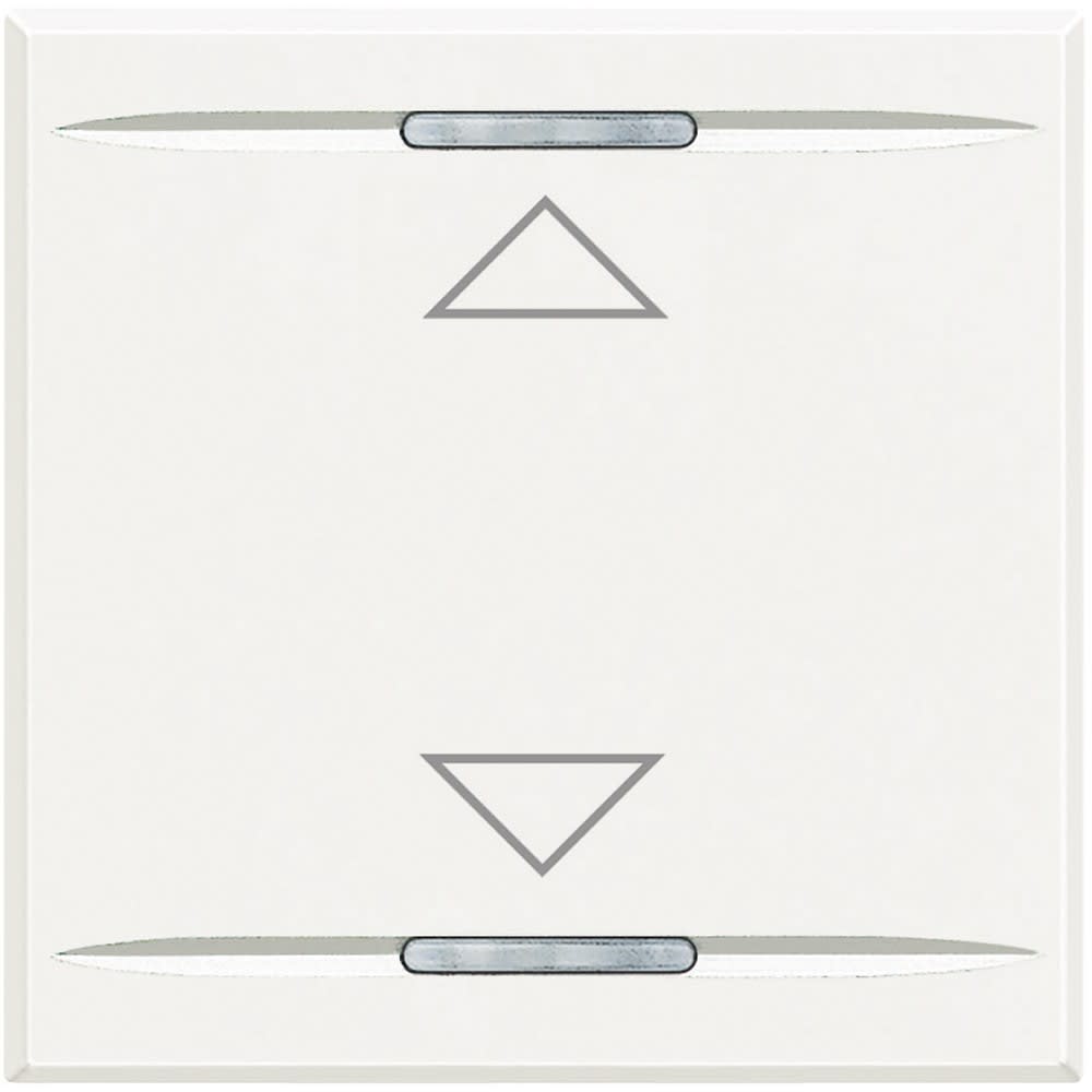 Bticino - Manette Axolute symbole montée et descente 2 modules - White