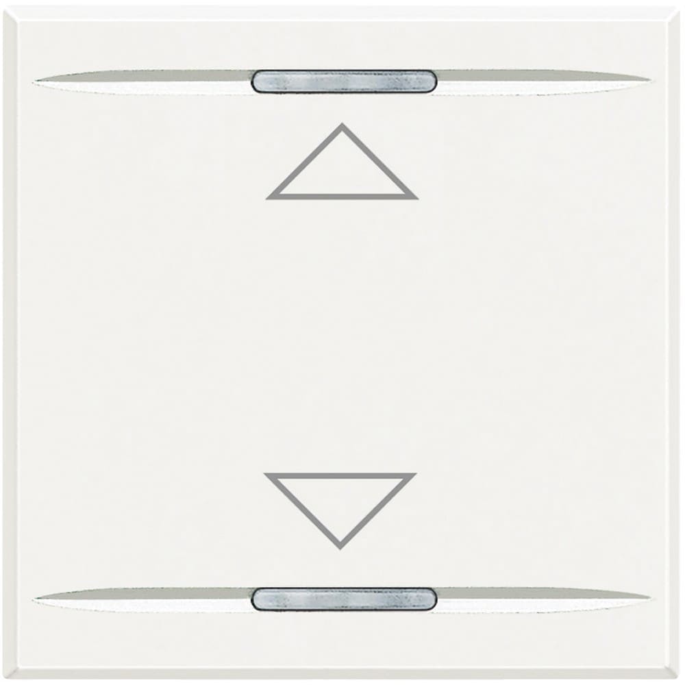 Bticino - Manette Axolute symbole montée et descente 2 modules - White