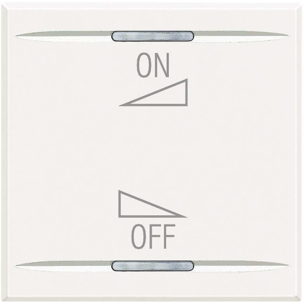 Bticino - Manette Axolute BUS marquage variation ON/OFF 2 modules - White