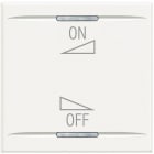 Bticino - Manette Axolute BUS marquage variation ON/OFF 2 modules - White