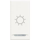 Bticino - Manette Axolute symbole lumière type poussoir 1 module - White