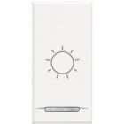 Bticino - Manette Axolute symbole lumière type poussoir 1 module - White