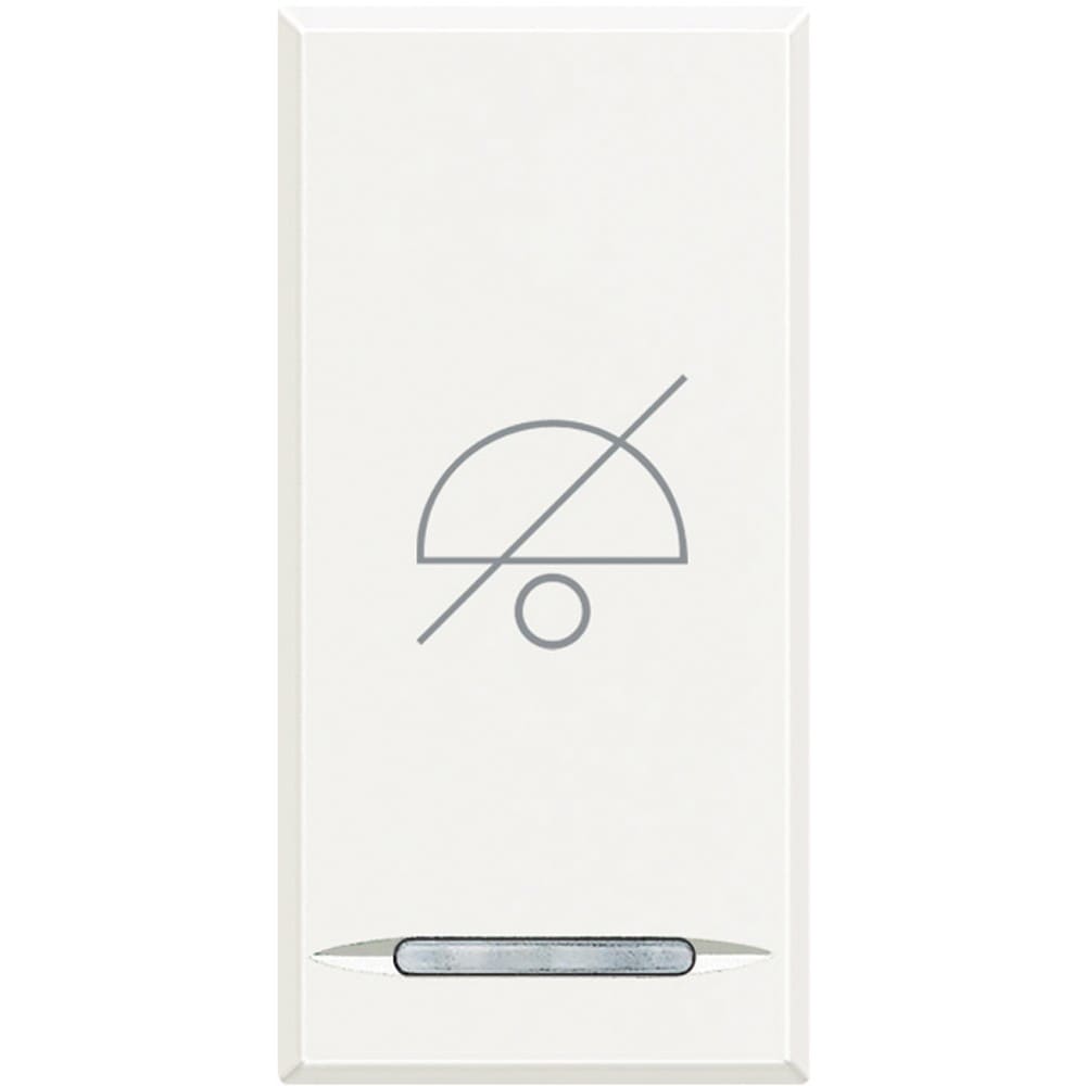 Bticino - Manette Axolute avec symbole Ne Pas Déranger 1 module - White