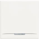Bticino - Manette Axolute neutre type poussoir 2 modules - White