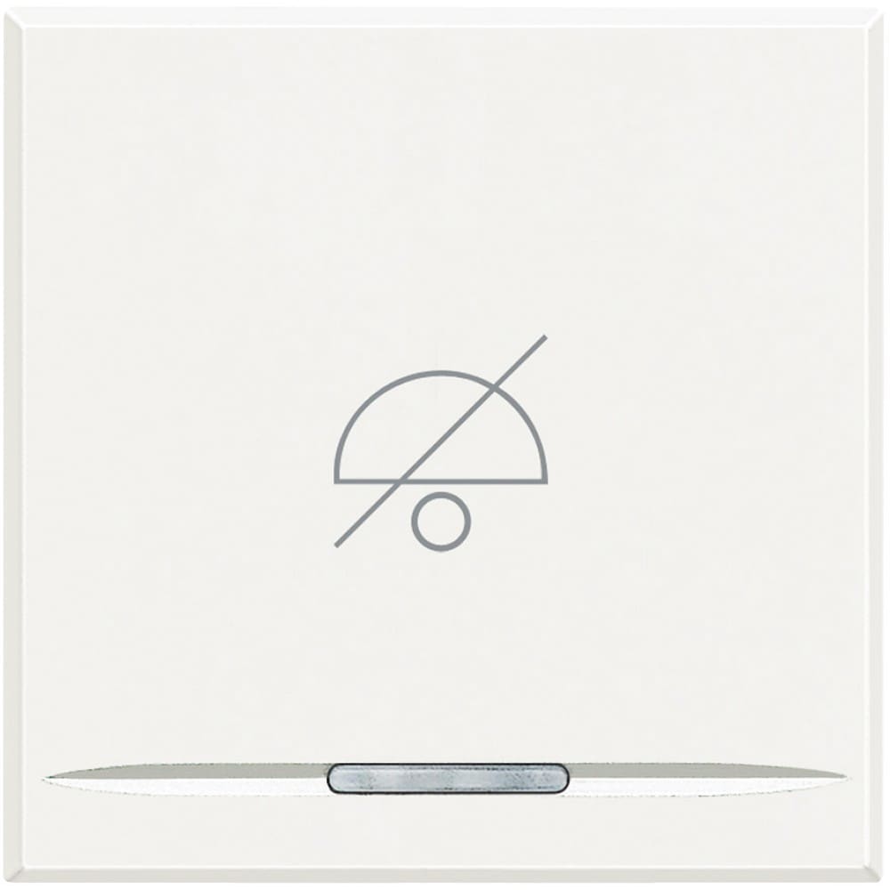 Bticino - Manette Axolute avec symbole Ne Pas Déranger 2 modules - White