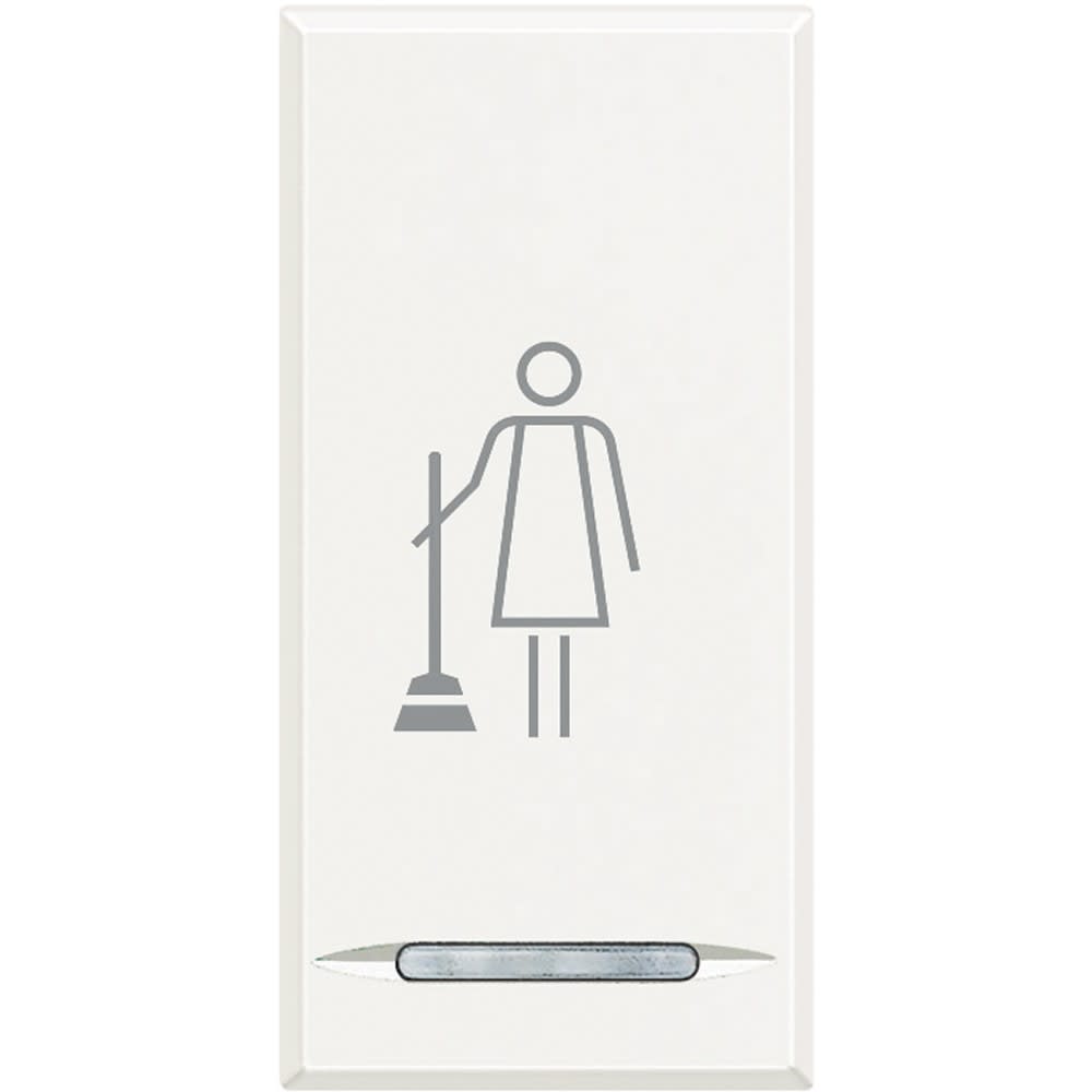 Bticino - Manette Axolute avec symbole Faire la Chambre 1 module - White
