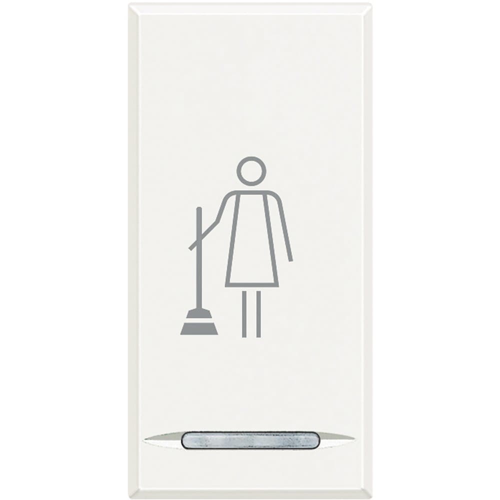 Bticino - Manette Axolute avec symbole Faire la Chambre 1 module - White