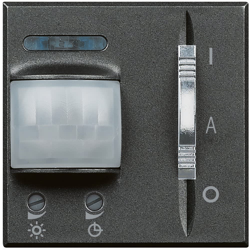 Bticino - Détecteur 3 fils avec neutre avec dérogation Axolute 2 modules - Anthracite