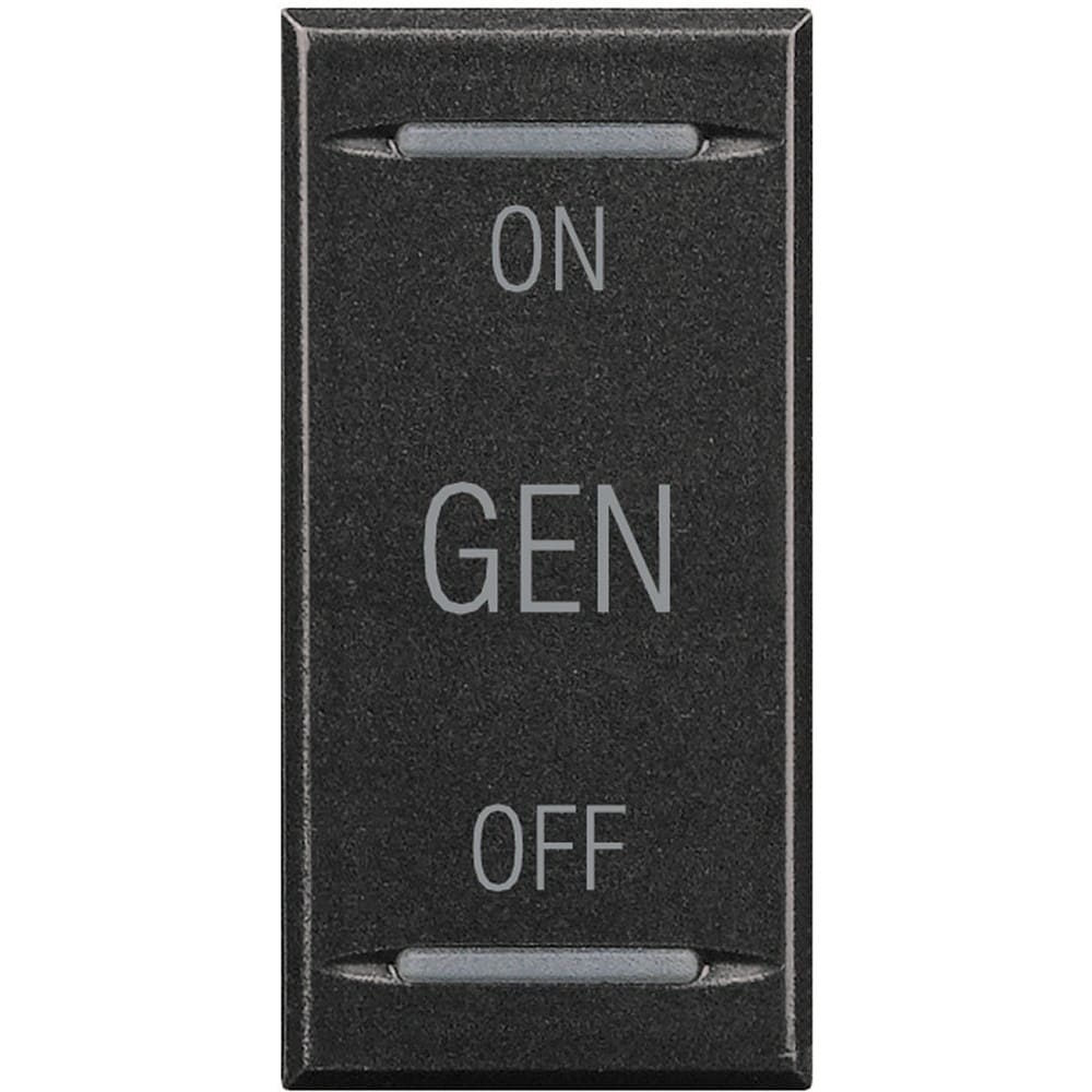 Bticino - Manette Axolute symbole ON , OFF et GEN 1 module - Anthracite