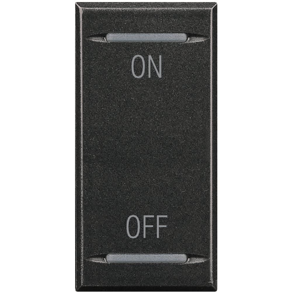 Bticino - Manette Axolute symbole ON et OFF 1 module - Anthracite