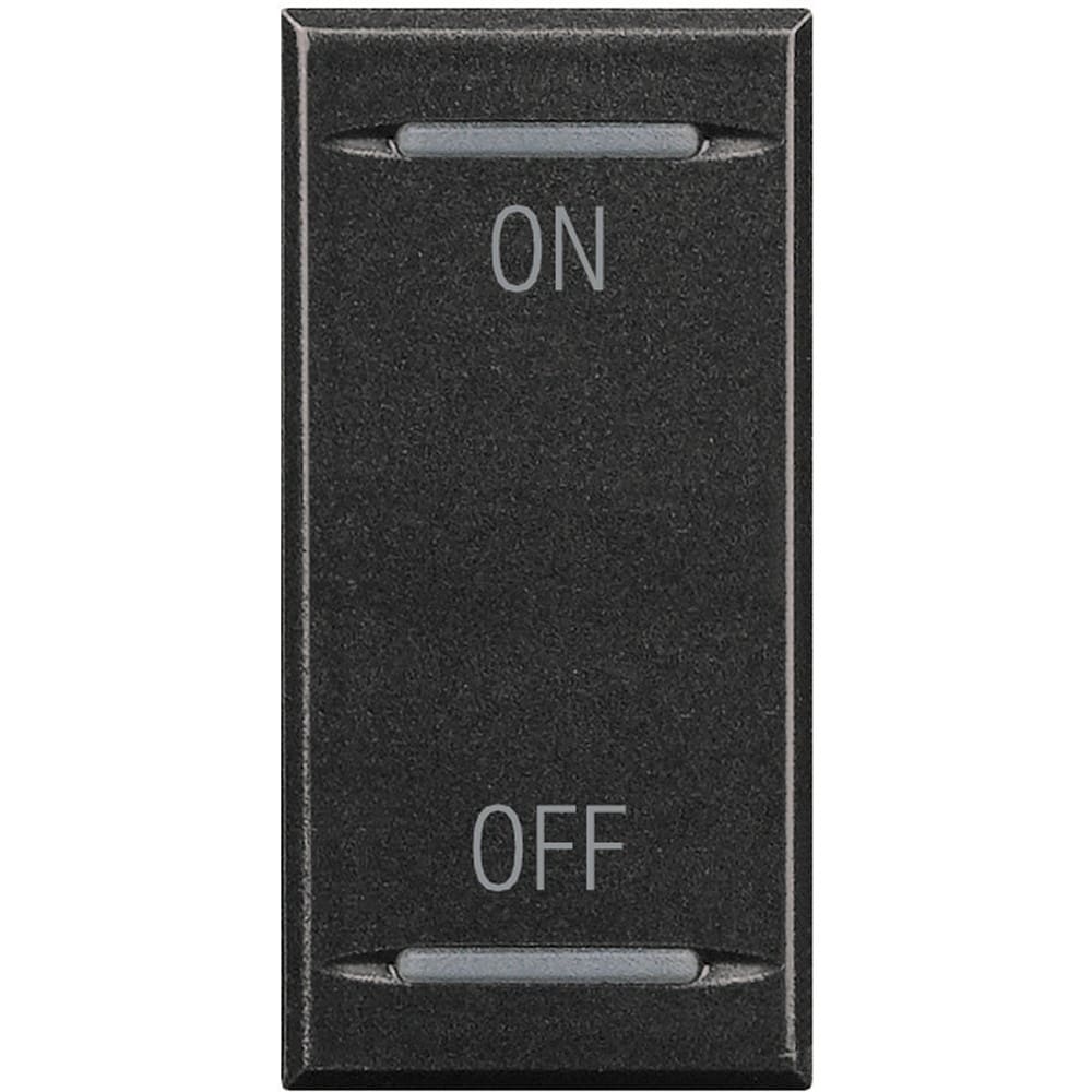 Bticino - Manette Axolute symbole ON et OFF 1 module - Anthracite