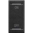 Bticino - Manette Axolute symbole ON et OFF 1 module - Anthracite