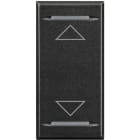 Bticino - Manette Axolute symbole montée et descente 1 module - Anthracite