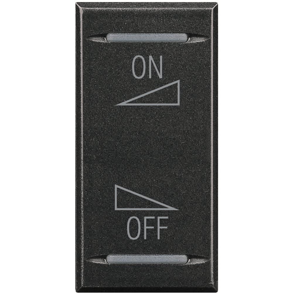 Bticino - Manette Axolute BUS pour diffusion sonore variation ON/OFF - Anthracite