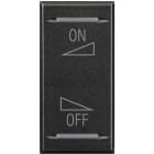 Bticino - Manette Axolute BUS pour diffusion sonore variation ON/OFF - Anthracite