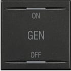 Bticino - Manette Axolute symbole ON , OFF et GEN 2 modules - Anthracite