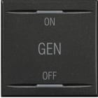 Bticino - Manette Axolute symbole ON , OFF et GEN 2 modules - Anthracite