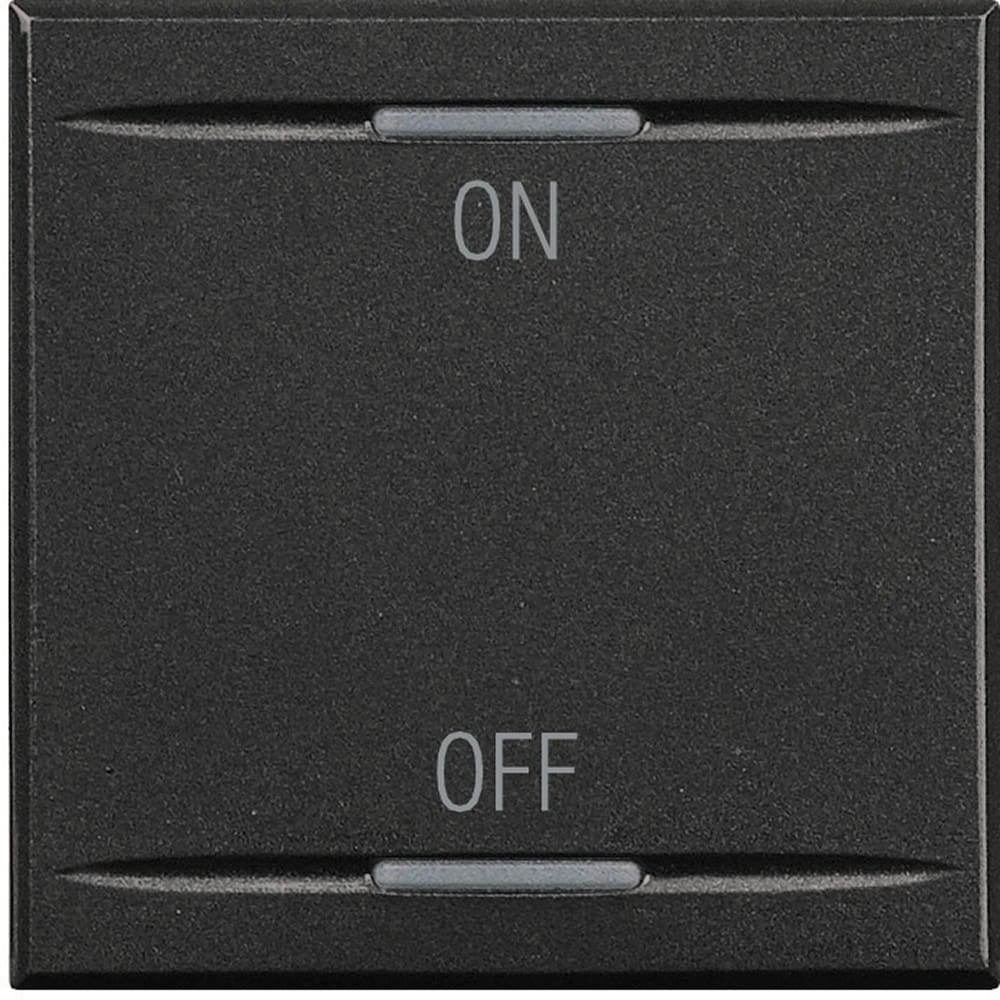 Bticino - Manette Axolute symbole ON et OFF 2 modules - Anthracite