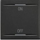 Bticino - Manette Axolute symbole ON et OFF 2 modules - Anthracite