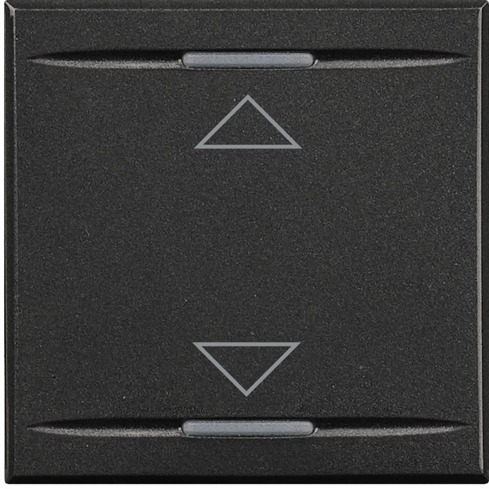Bticino - Manette Axolute symbole montée et descente 2 modules - Anthracite