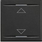 Bticino - Manette Axolute symbole montée et descente 2 modules - Anthracite